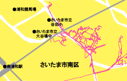 【さいたま市南区】ポスティング軌跡記録画像